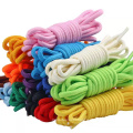 31 colors available 16 strand braided polyester round shoelace for hiking shoes